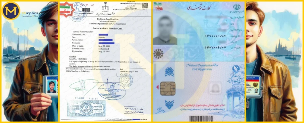 ترجمه رسمی کارت ملی + نکات، زمان و هزینه