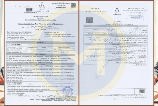 ترجمه رسمی اقرارنامه +نکات، زمان و هزینه