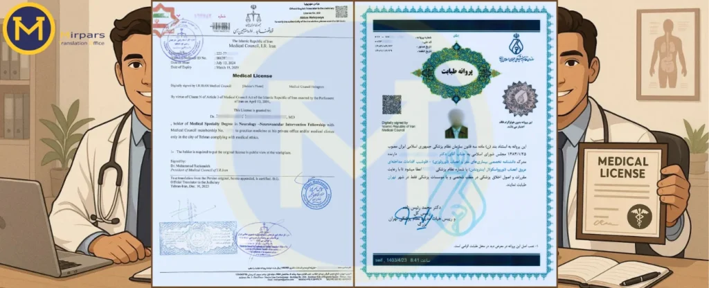 ترجمه پروانه مطب